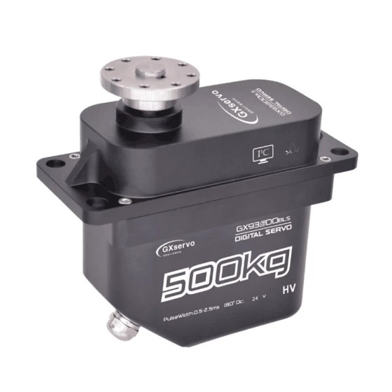 GXservo 500KG Large Torque Angle Brushless 24V Giant Servo 93500BLS Industry Robot Customizable PWM RS485 TTL CAN System